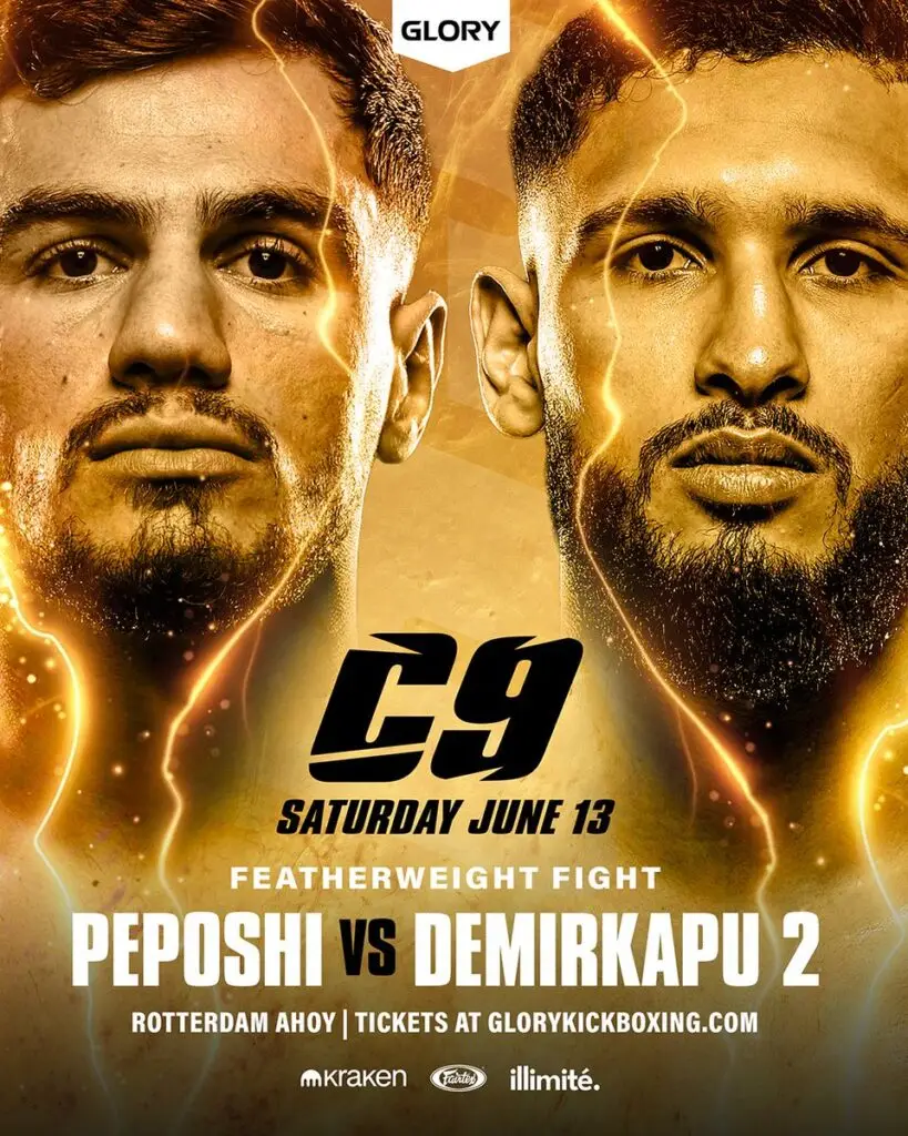 Berjan Peposhi vs Deniz Demirkapu 2 - GLORY Collision 9 poster zaterdag 13 juni