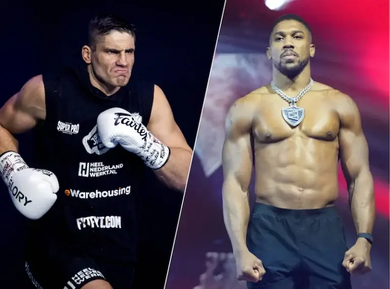 Anthony Joshua versus Rico Verhoeven promotionele poster Johan Cruijff Arena Amsterdam