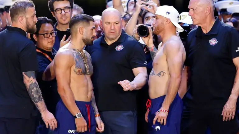 Justin Gaethje wint UFC lichtgewicht titel van Ilia Topuria UFC Freedom 250 Witte Huis